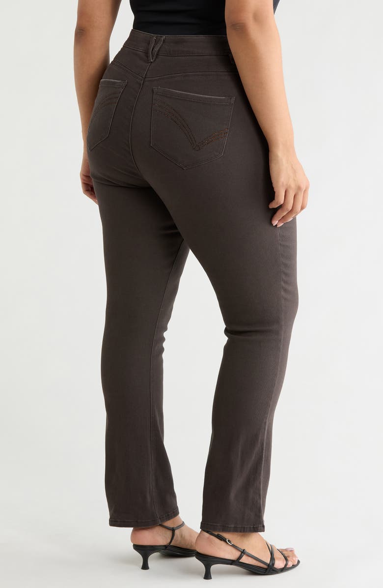 Democracy 'Ab'Solution High Waist Itty Bitty Boot Jeans, Alternate, color, Espresso