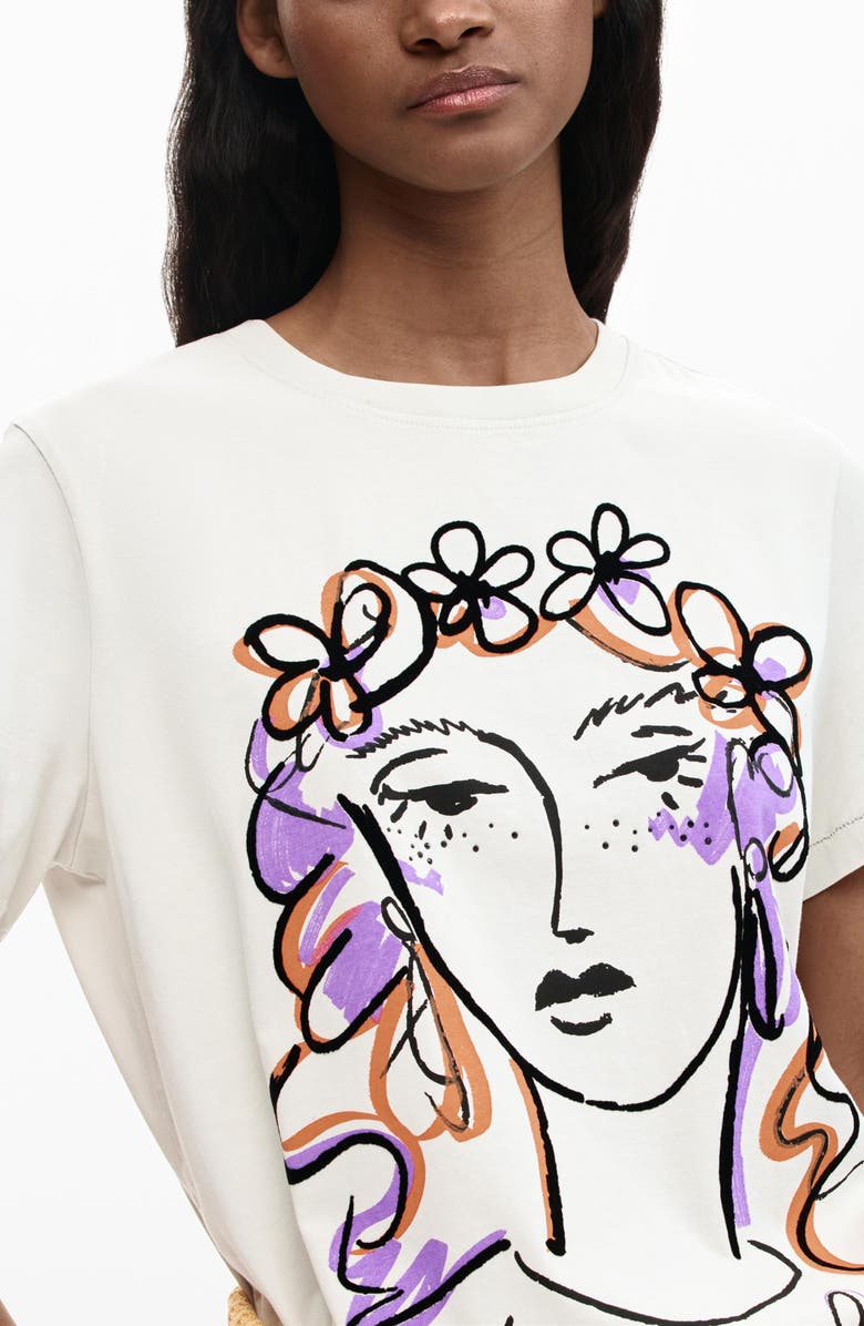 Desigual Graphic T-Shirt, Alternate, color, 