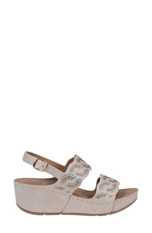 Gc Shoes Alexia Wedge Sandal In Gold