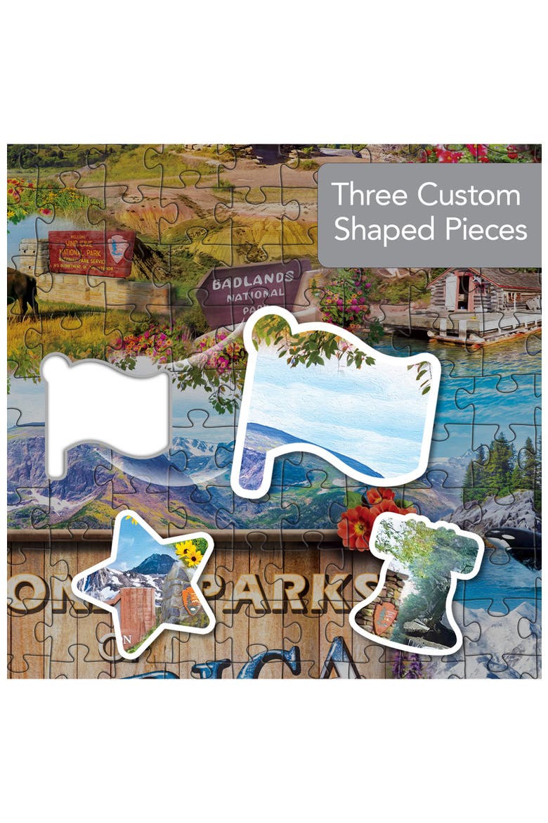 National Parks 1000 Piece Shaped Puzzle, Alternate, color, Multicolor