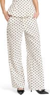WAYF Lilah Polka Dot Wide Leg Pants