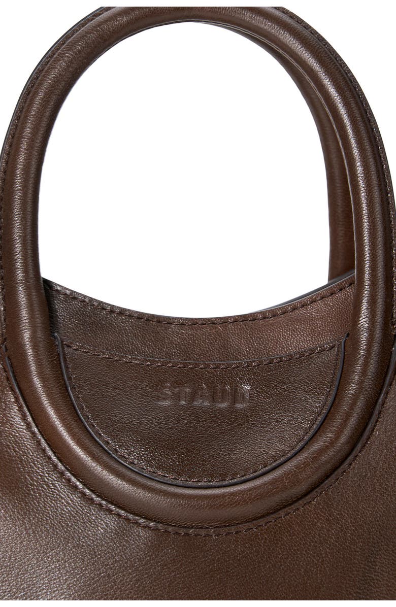 STAUD Mini Maude Leather Tote, Alternate, color, Espresso