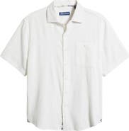 Tommy Bahama Breeze Island Short Sleeve Cotton Jacquard Button-Up Shirt