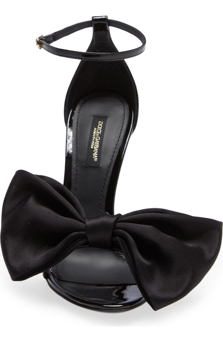 Dolce&Gabbana Keira Bow Stiletto Sandal, Alternate, color,