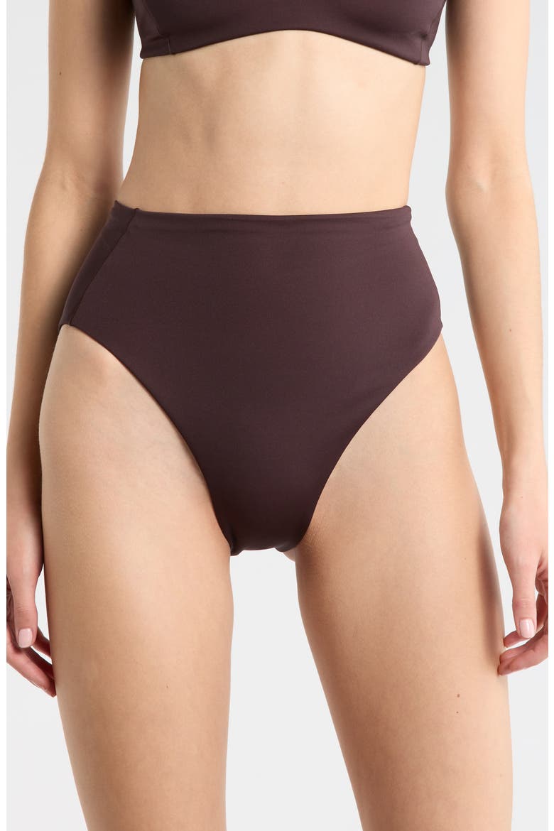 Hi Hi High Waist Bikini Bottoms, Main, color, COLD BREW