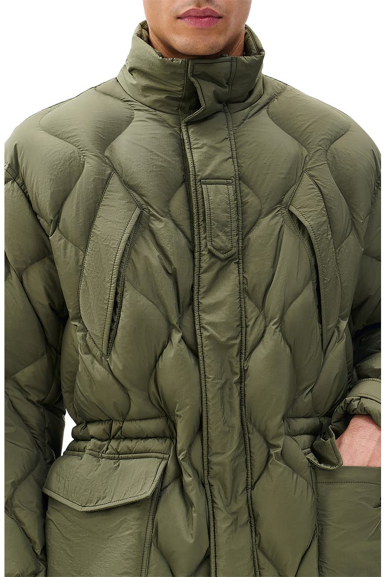 Dane Quilted Down Parka, Alternate, color, DARK OLIVE