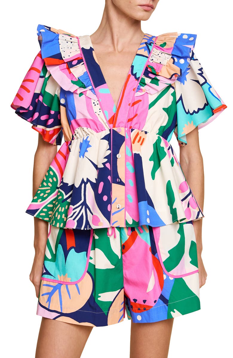 CIEBON Summerlyn Button Front Top, Alternate, color, 