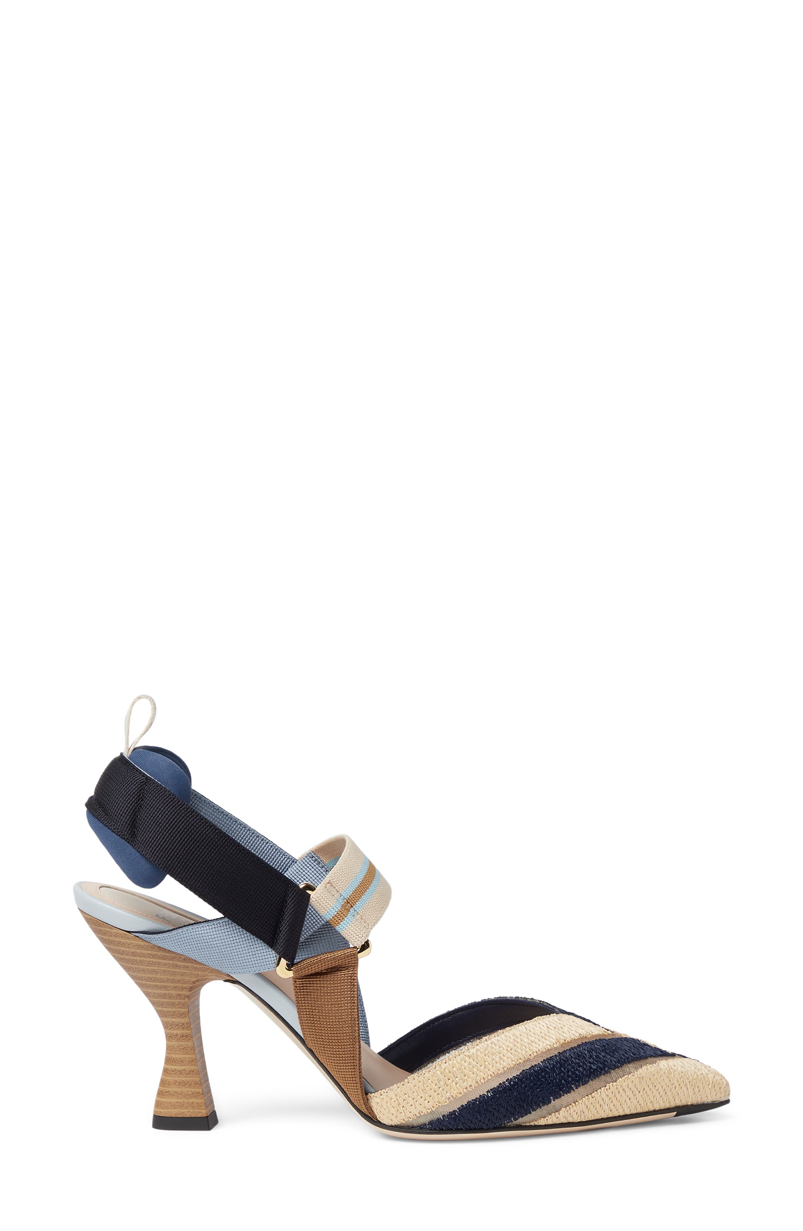 Fendi Colibri Slingback Pump, Alternate, color, 