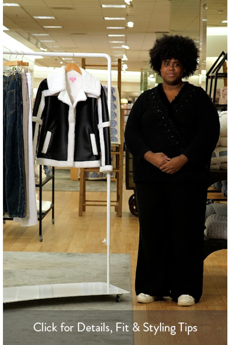 Rocki Oversize Faux Shearling Jacket video