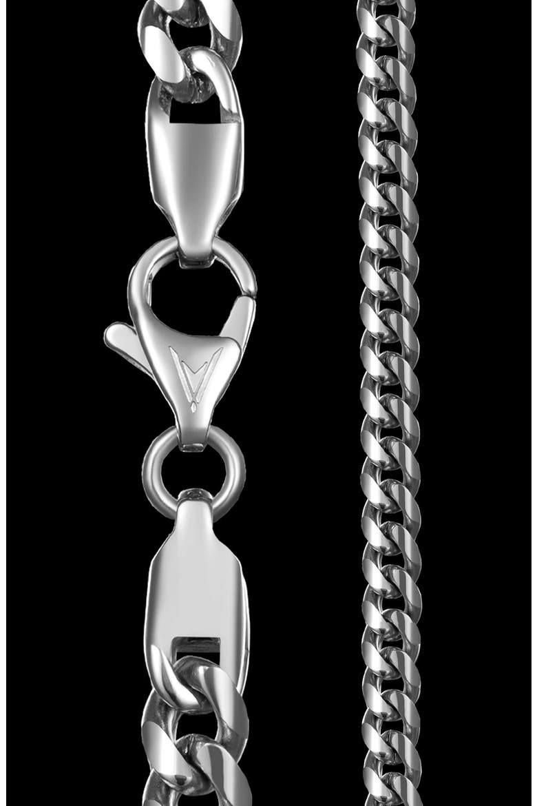 Men's Curb Chain Bracelet, Alternate, color, SILVER
