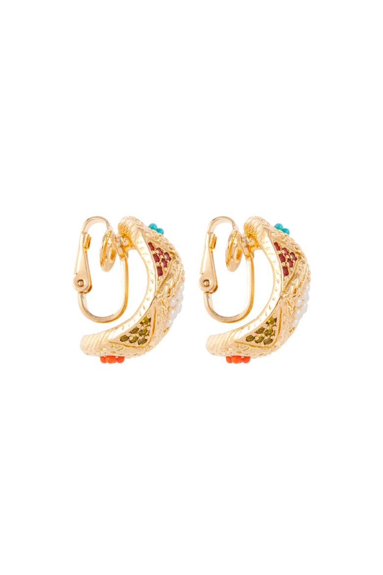 1980s Vintage D'Orlan Hoop Clip-On Earrings, Alternate, color, Hoop