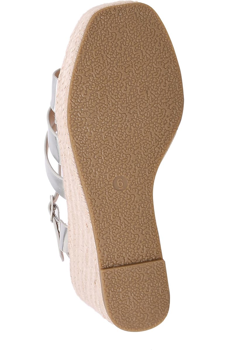 BERNESS Lotus Espadrille Wedge Platform Sandal, Alternate, color,