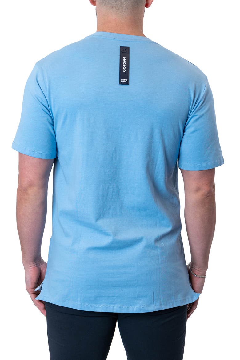 No Time Stretch Cotton Graphic T-Shirt, Alternate, color, BLUE