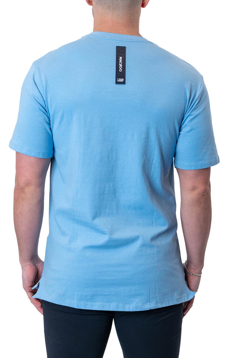 Maceoo No Time Stretch Cotton Graphic T-Shirt, Alternate, color, Blue