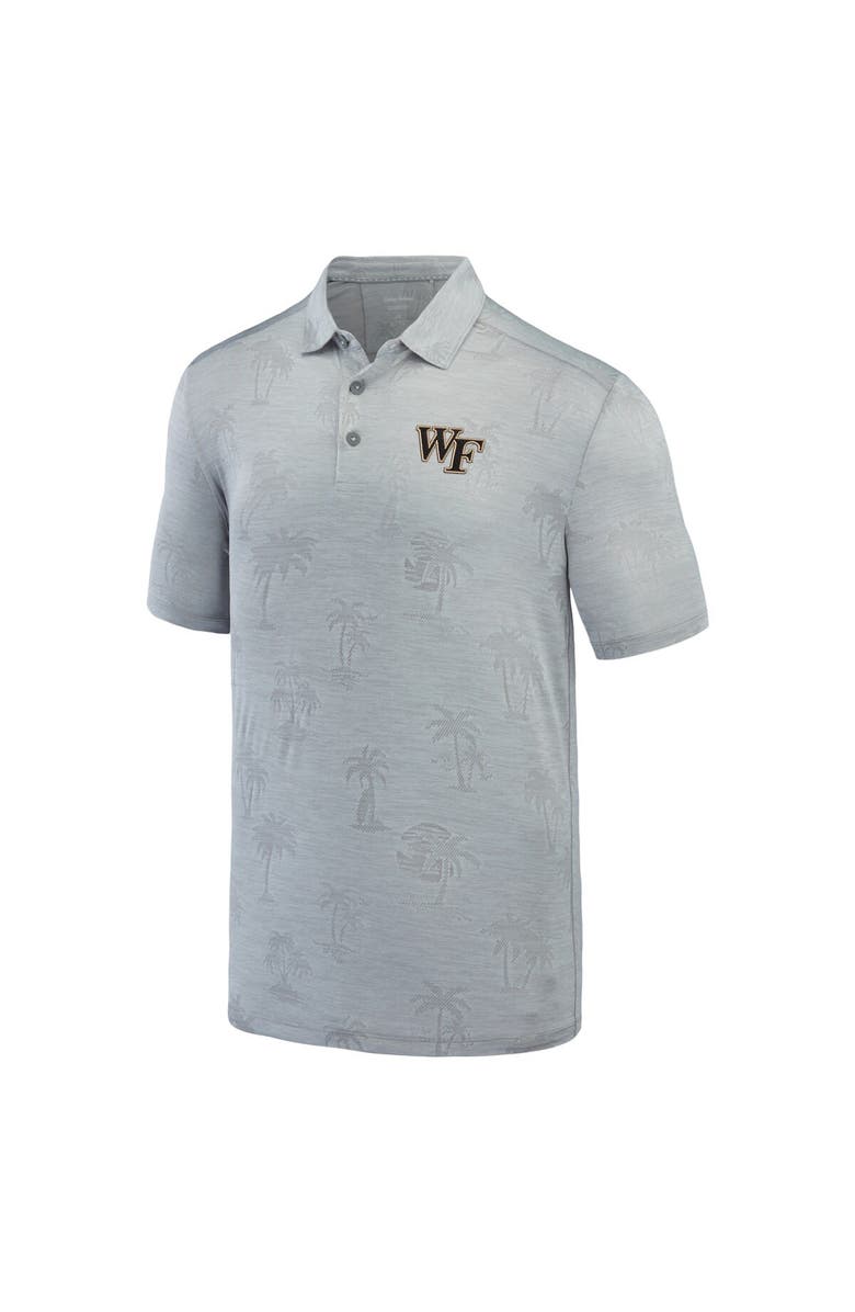 Tommy Bahama Men's Tommy Bahama Gray Wake Forest Demon Deacons Sport Palm Coast Palmera IslandZone Polo, Alternate, color, 