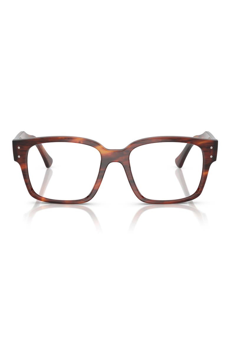 51mm Square optical glasses, Main, color, STRIPED HAVANA