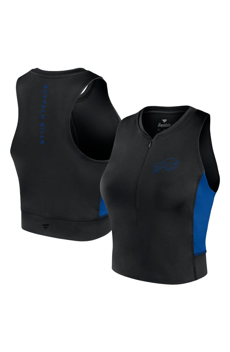 Fanatics Signature Women's Fanatics Signature Black Buffalo Bills Studio Fitted Gym Tank Top, Main, color, Black