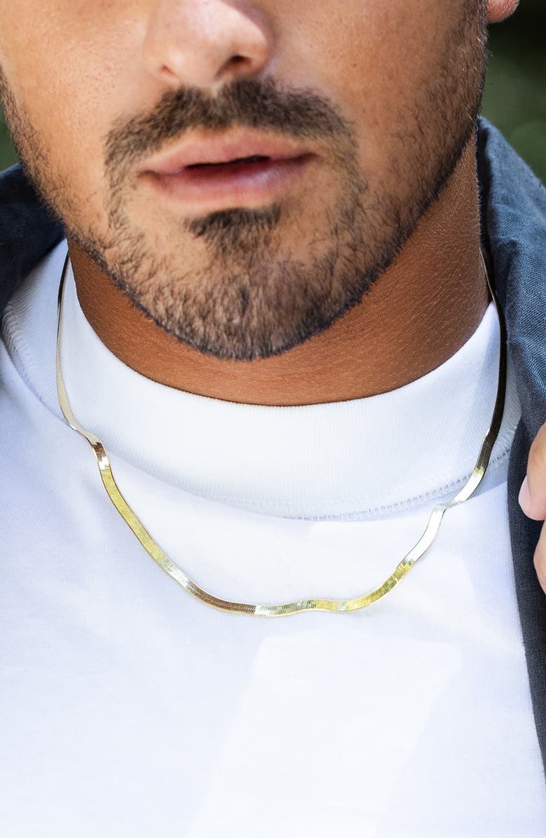 Brook and York Men's 14K Gold Plated Sterling Silver Chain, Alternate, color, Gold
