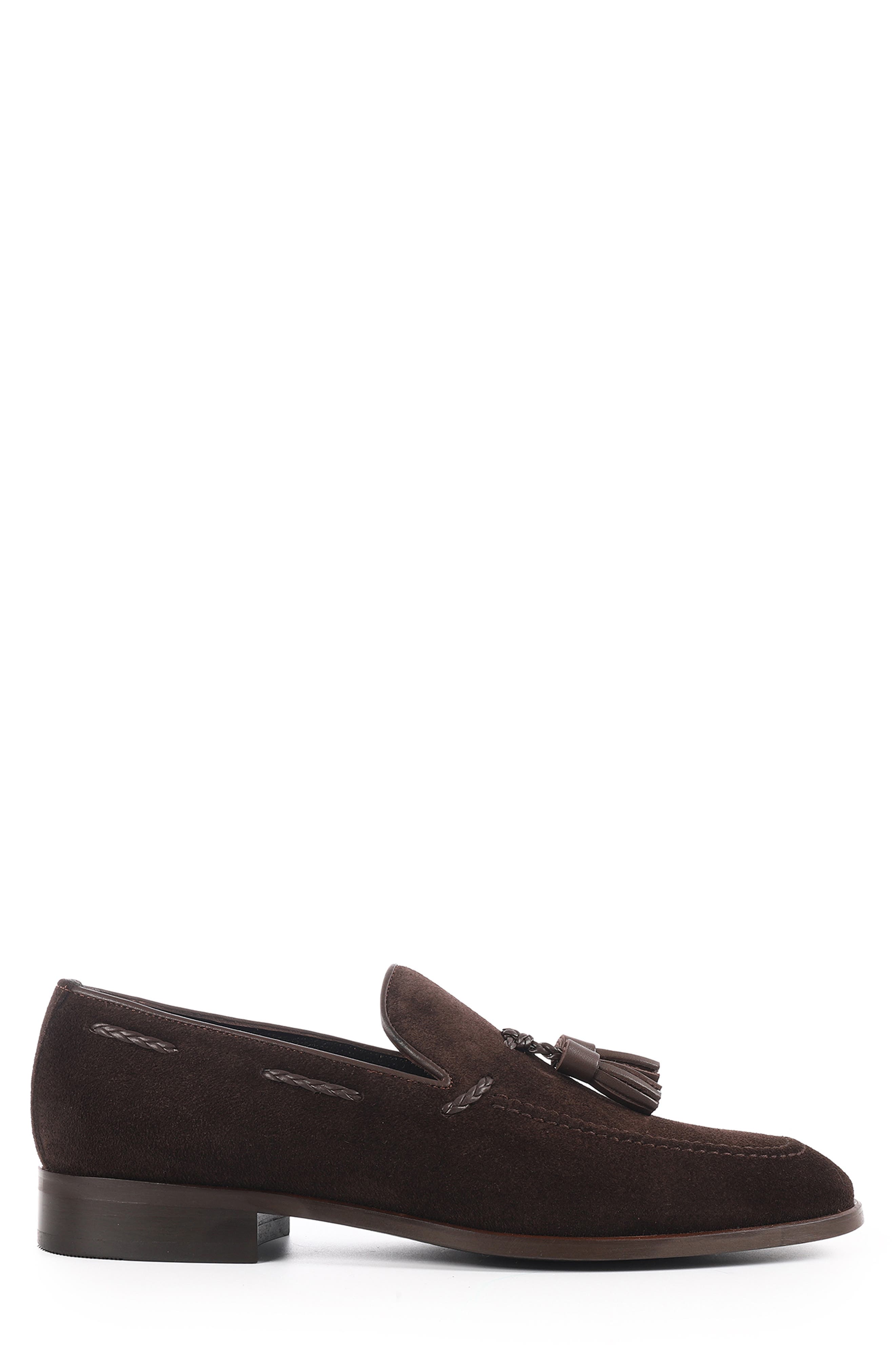 Virginia Tassel Loafer, Alternate, color, DARK BROWN