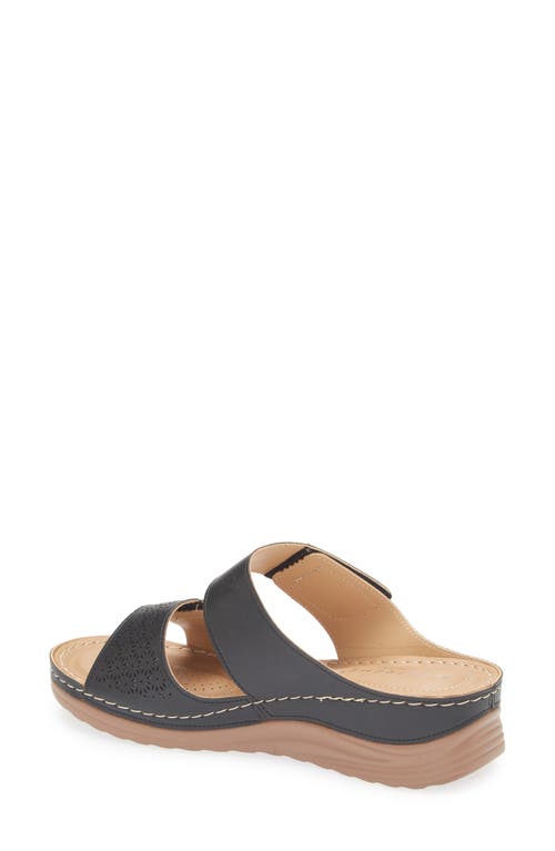 Extreme By Eddie Marc Laser Cut Wedge Sandal
