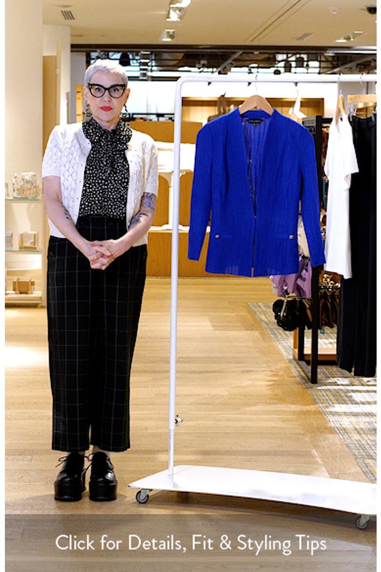 Tailored Fit Textured Wave Knit Jacket video