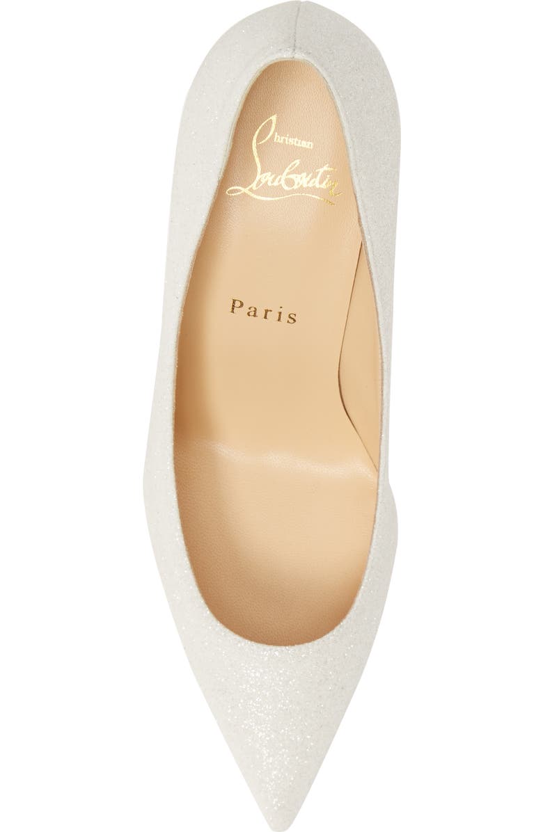 Christian Louboutin Kate Glitter Pointy Toe Pump, Alternate, color,
