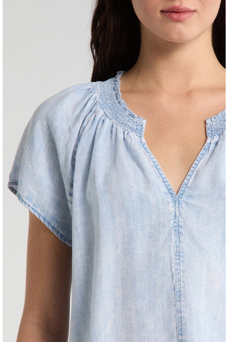 Meadow Indigo Top, Alternate, color, BLEACHED INDIGO BLUE