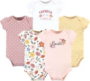 Hudson Baby Cotton Bodysuits 5-Pack
