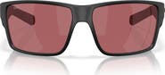 Costa Del Mar 63mm Polarized Rectangular Sunglasses
