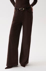 Pistola Jadyn High Waist Wide Leg Corduroy Pants