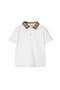 Check Collar Cotton Polo Shirt