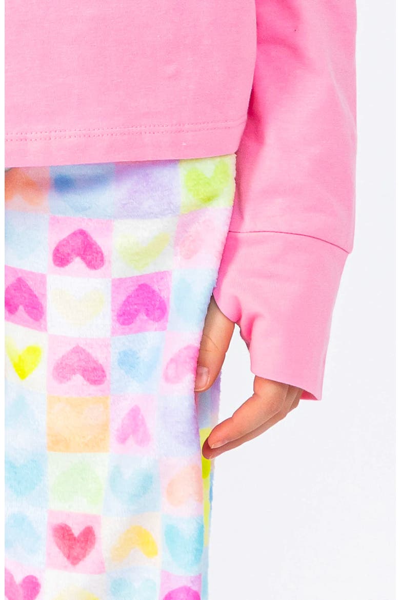 Love More Plush Lounge Pants, Alternate, color, Multicolor