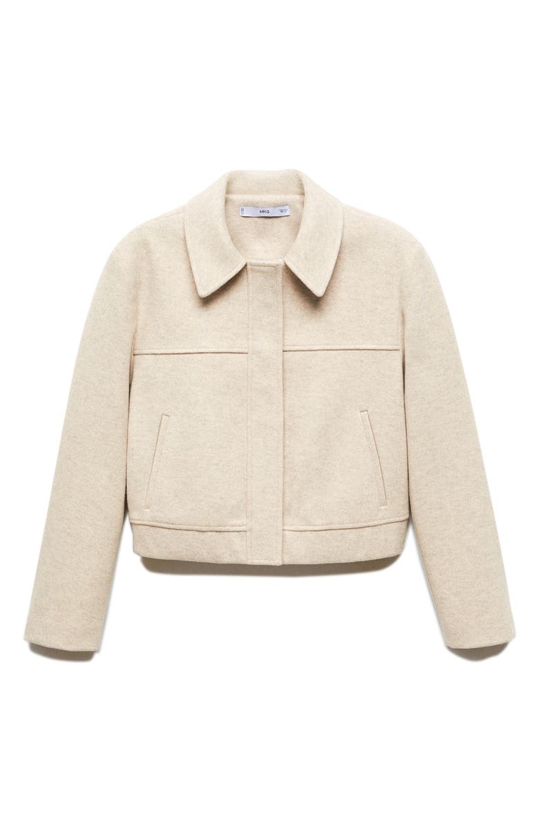 MANGO Structured Zip Jacket, Alternate, color, 