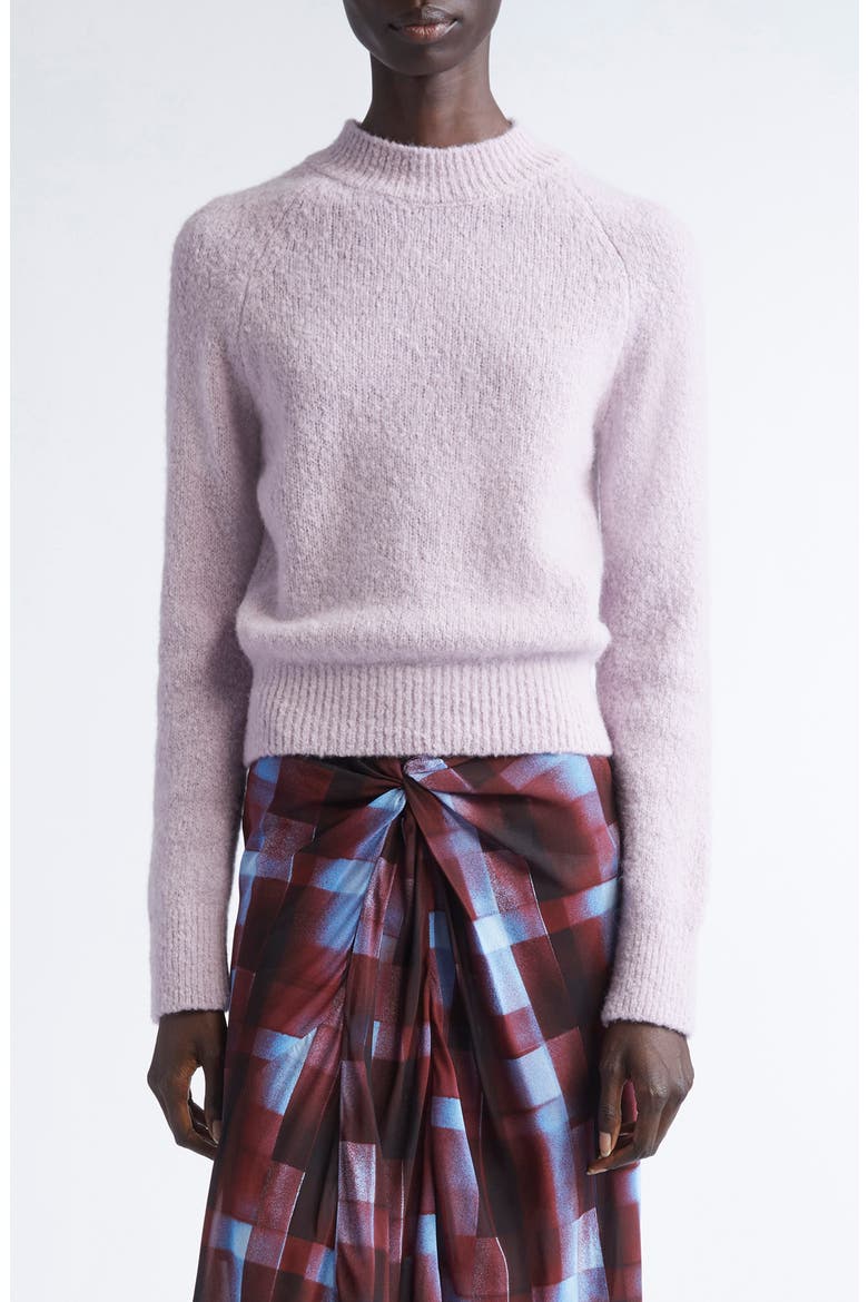 Texas Alpaca Blend Crewneck Sweater, Main, color, LILAC
