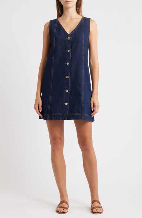 FRNCH Nala Denim Tank Dress