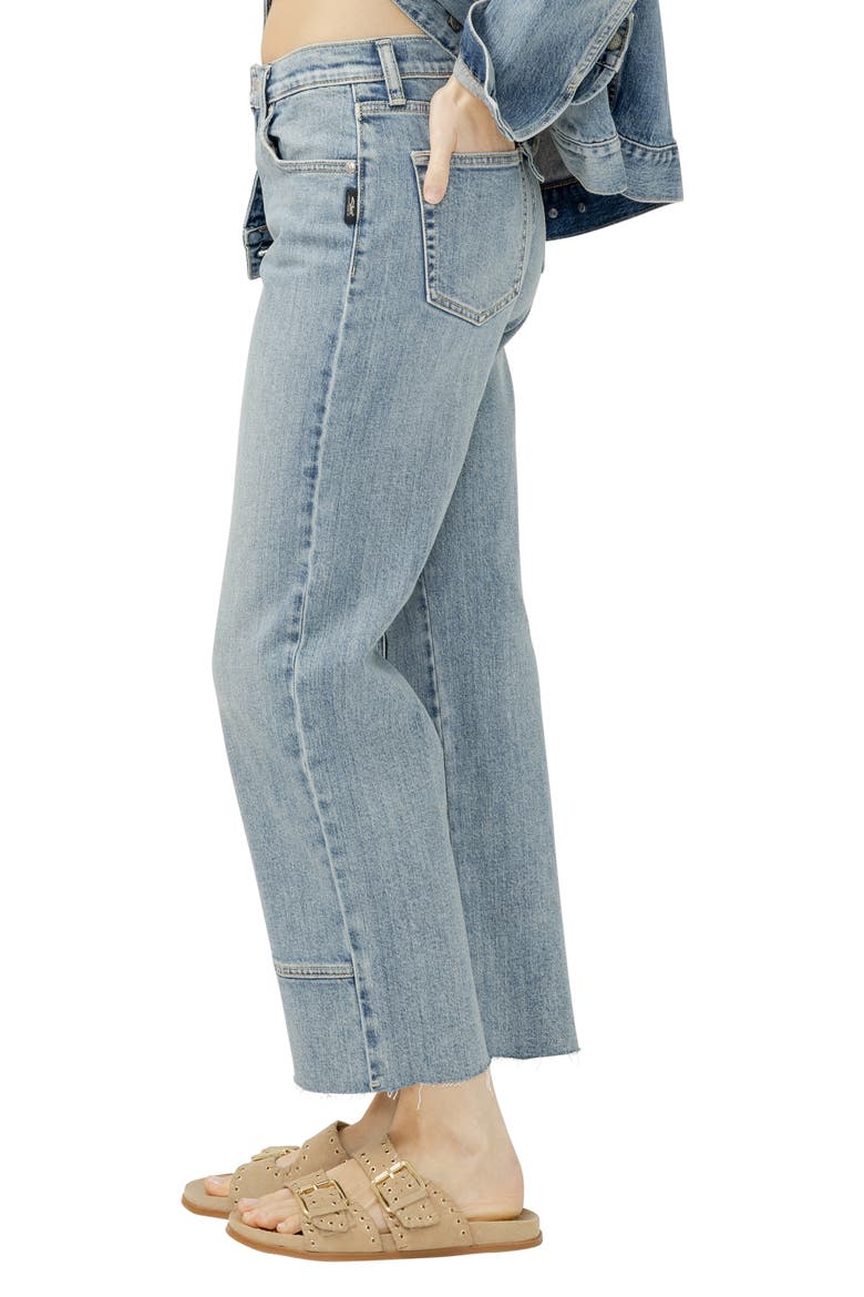 Western Relaxed Ankle Straight Leg Jeans, Alternate, color, SOLSTICE
