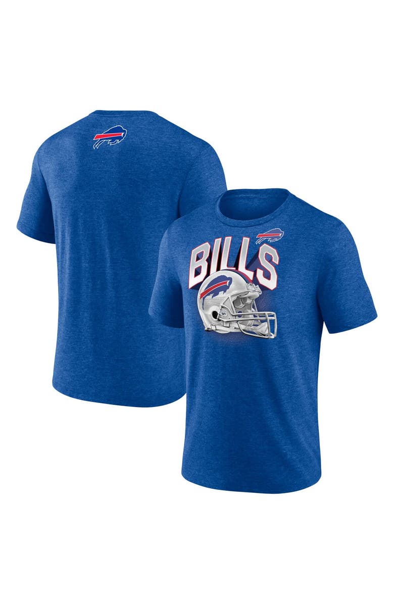 FANATICS Men's Fanatics  Heather Royal Buffalo Bills End Around Tri-Blend T-Shirt, Main, color, Heather Royal