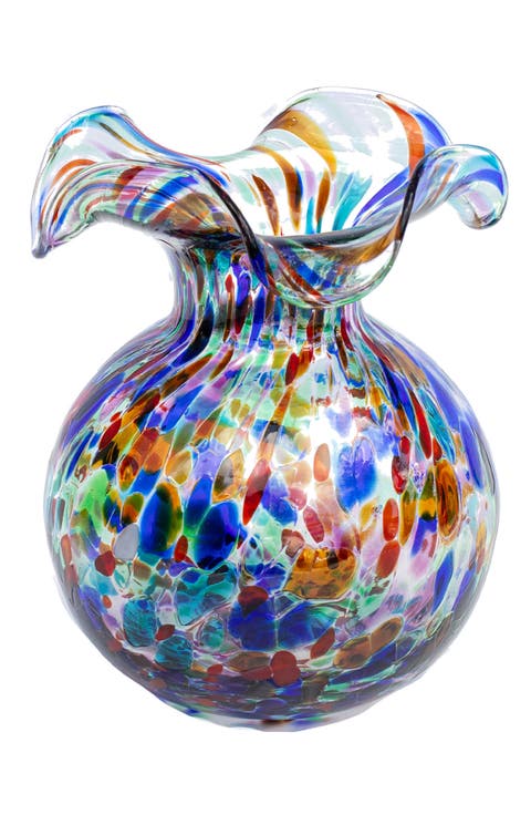 Hibiscus Glass Carnevale Bud Vase