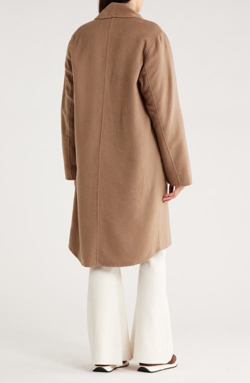 Splendid X Cella Jane Icon Shawl Collar Coat In Brown