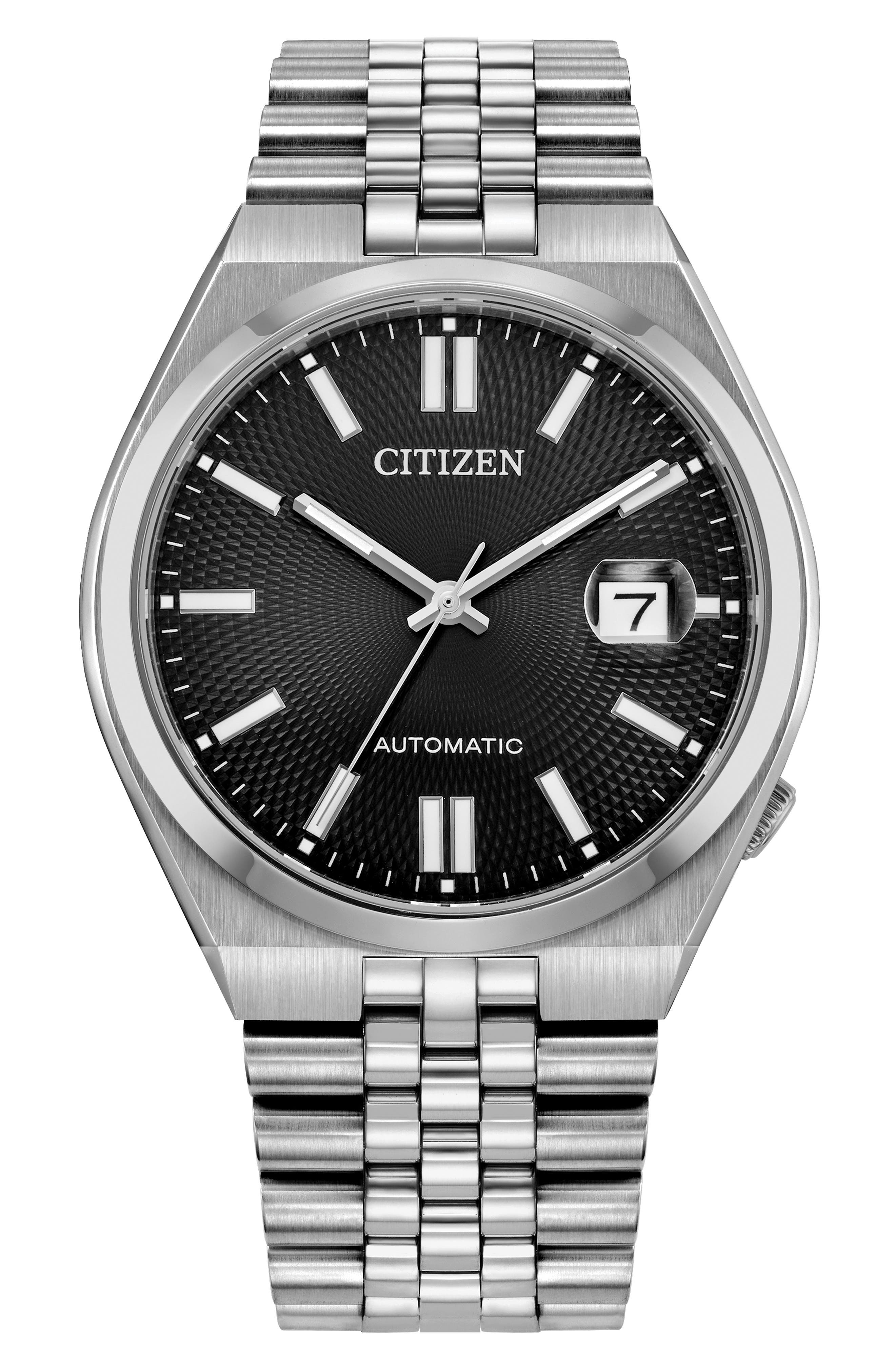 腕時計まとめ売り RADO TISSOT SEIKO CITIZENほか Citizen TSUYOSA 60 Black Automatic Bracelet Watch, 40mm (Men