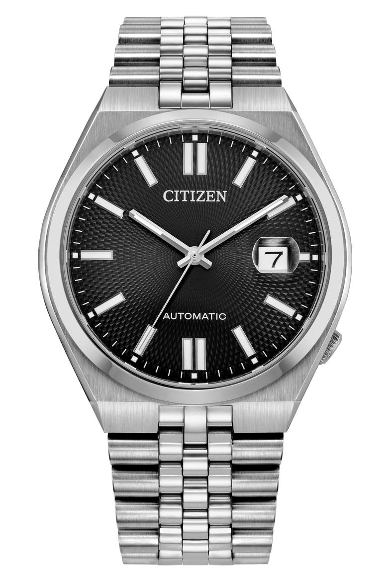 TSUYOSA 60 Black Automatic Bracelet Watch, 40mm (Men) | Nordstrom