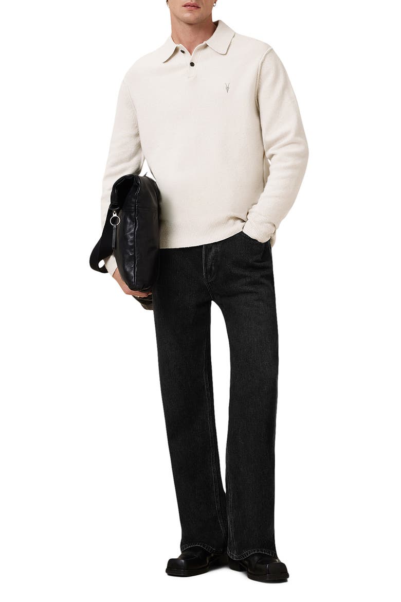 Statten Polo Sweater, Alternate, color, CLOUDY WHITE