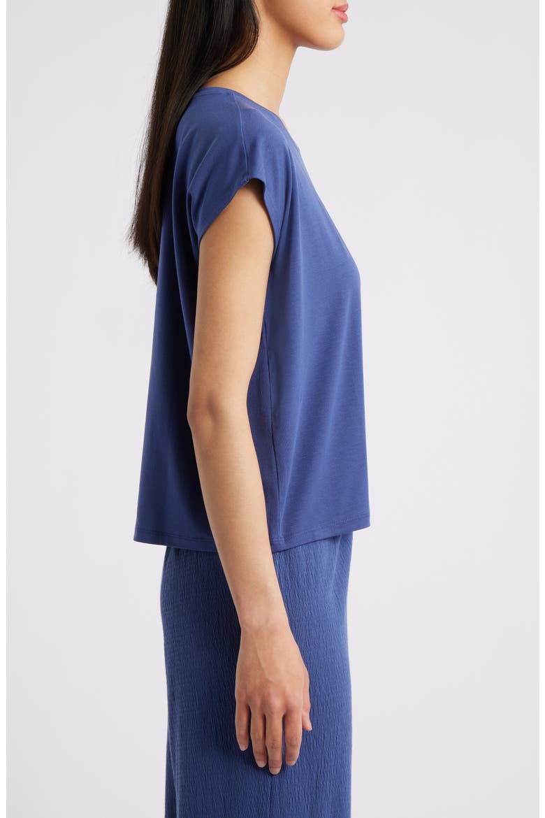 Short Sleeve Tencel® Lyocell T-Shirt, Alternate, color, BLUETTE