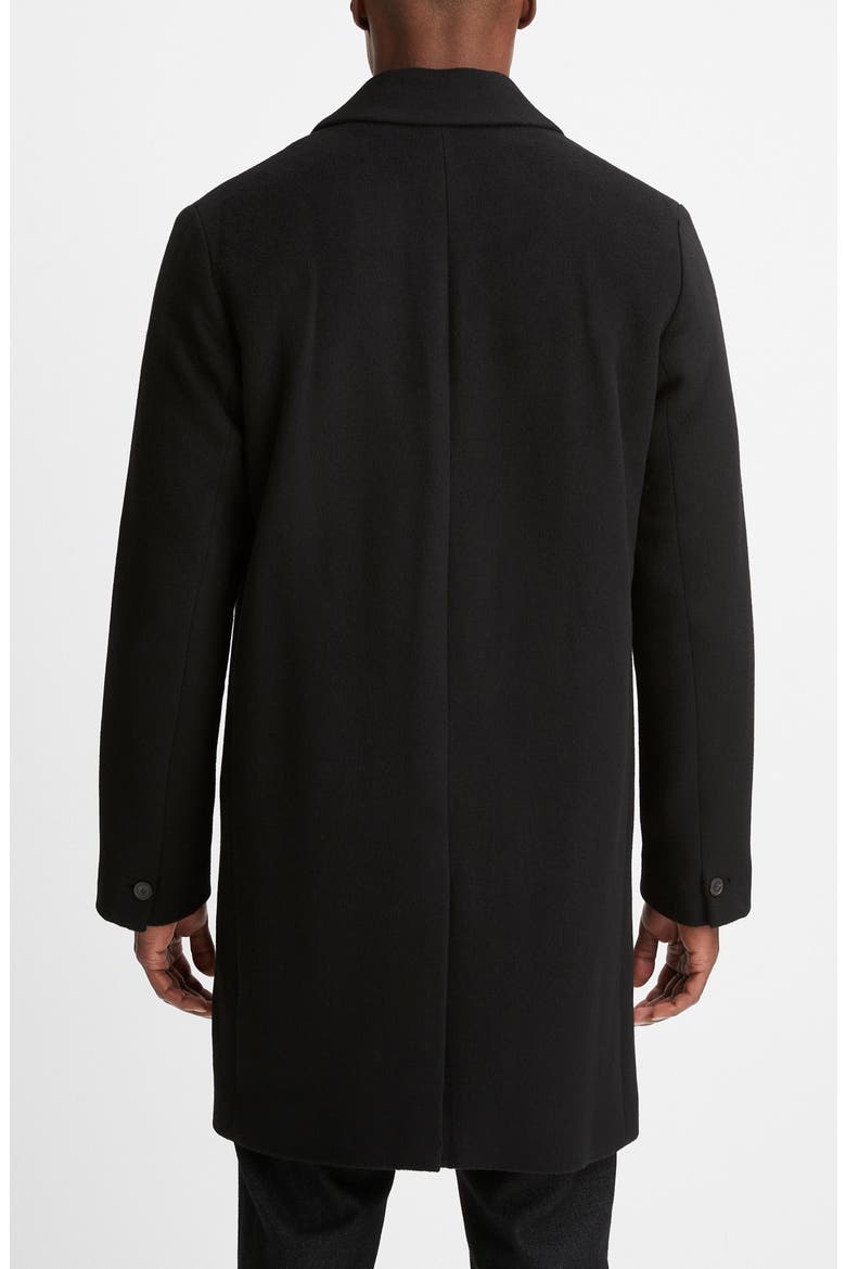 Classic Wool Blend Coat, Alternate, color, BLACK