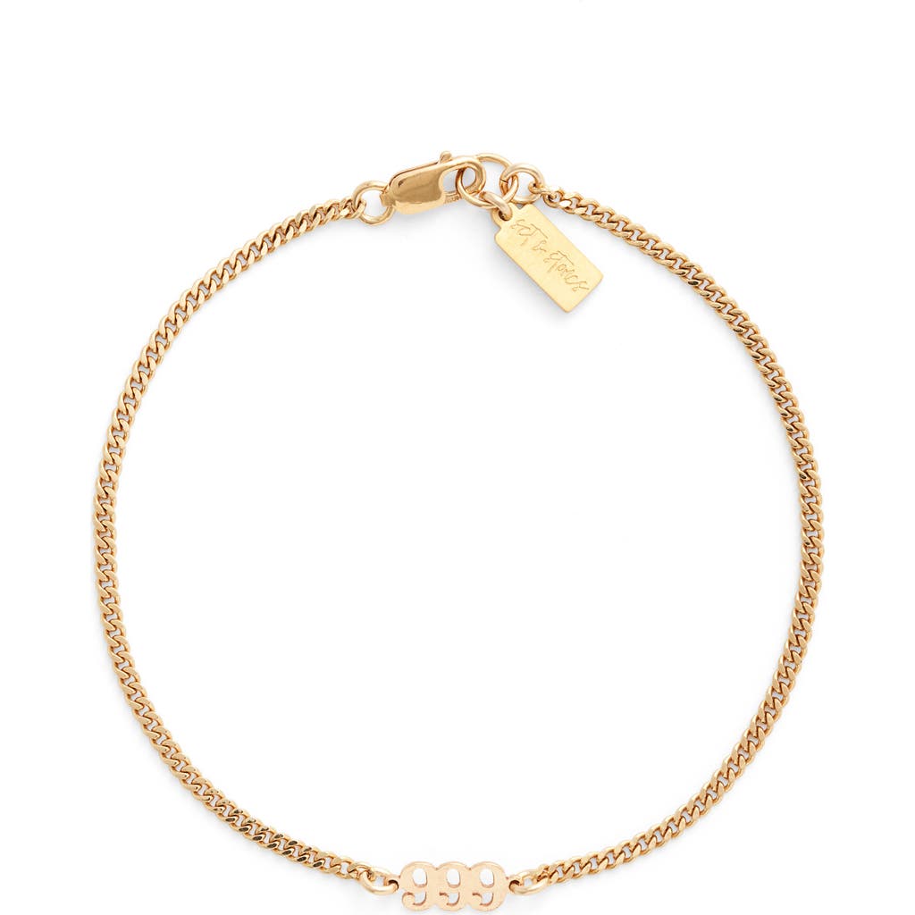 Set & Stones Angel Numbers Bracelet In Gold