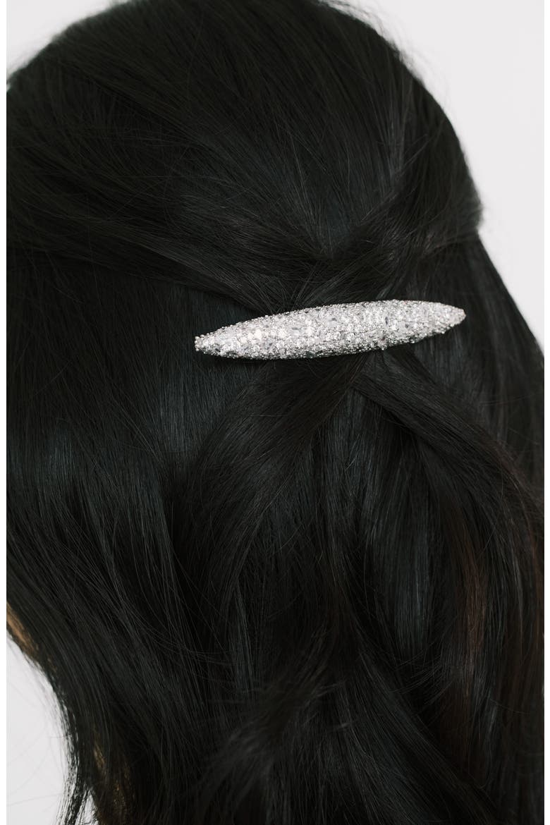 Czarina Crystal Barrette, Alternate, color, CRYSTAL