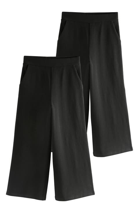 Kids' 2-Pack Pull-On Wide Leg Pants