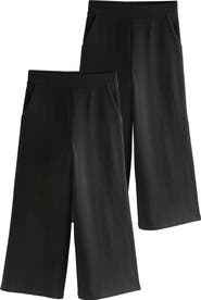 NEXT Kids' 2-Pack Pull-On Wide Leg Pants