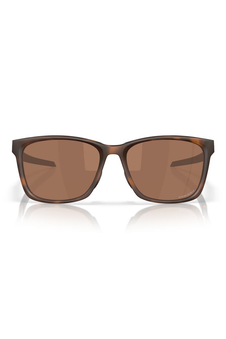 57mm Prizm™ Polarized Square Sunglasses, Main, color, BROWN TORTOISE