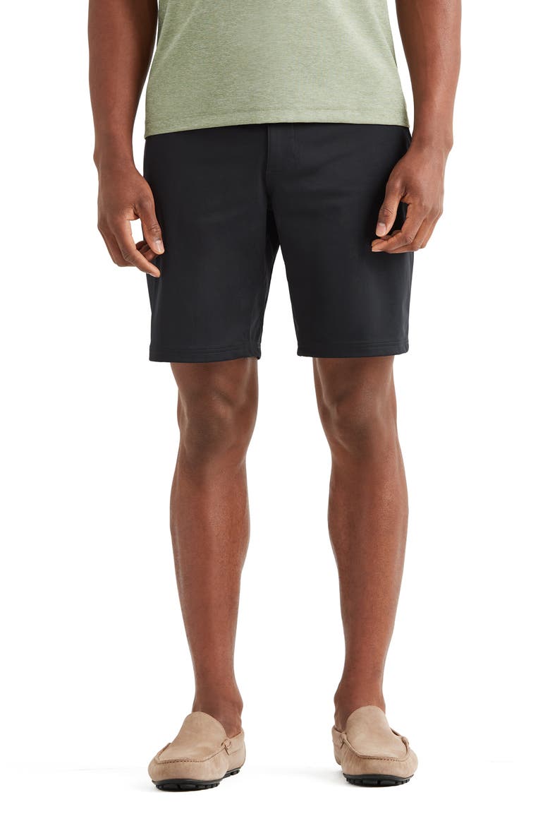 Flat Front Commuter Shorts, Alternate, color, BLACK